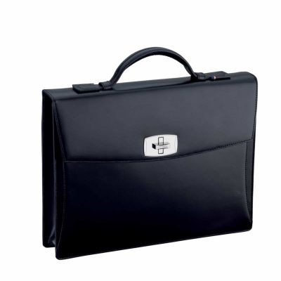 BORSA VALIGETTA VENTIQUATTRORE S.T. DUPONT LINEA D PELLE NERA 181000 181000