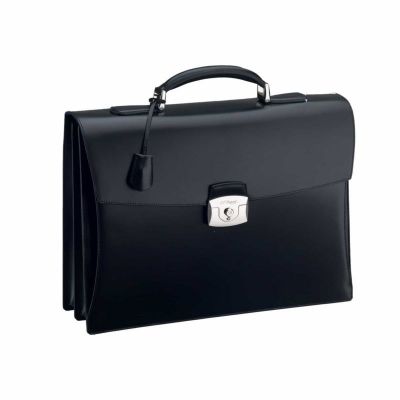 BORSA SOFFIETTO S.T. DUPONT LINEA D PELLE NERA 181002 181002