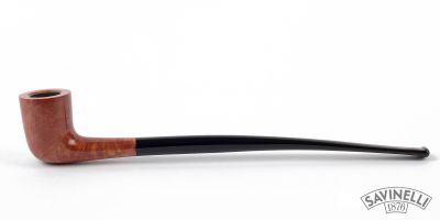 PIPA SAVINELLI CHURCHWARDEN 404 CORNETTA SEMICURVA LISCIA MARRONE P124LM-404