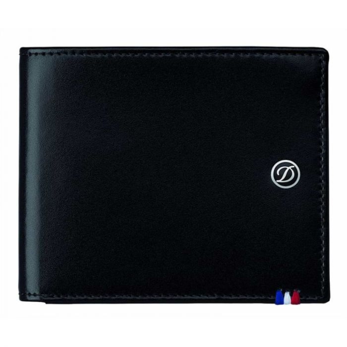 PORTAFOGLIO S.T. DUPONT LINEA D PELLE NERA 6 CARTE DI CREDITO 180000 180000