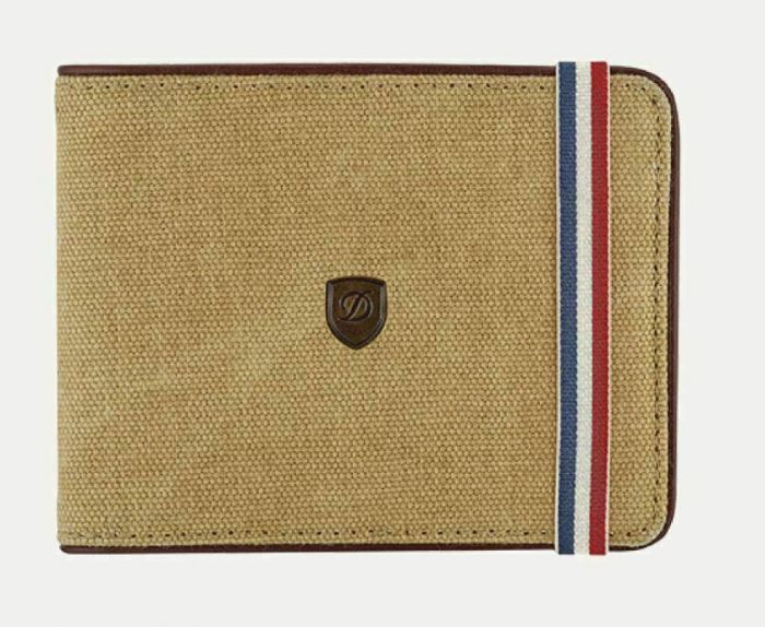 PORTAFOGLIO S.T. DUPONT ICONIC BEIGE MARRONE 6 CARTE DI CREDITO