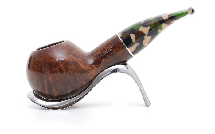 PIPA SAVINELLI CAMOUFLAGE 320 KS AUTHOR SEMICURVA LISCIA P404LMS-320