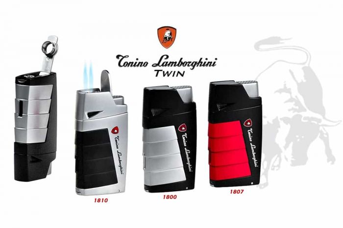 ACCENDINO TONINO LAMBORGHINI TWIN FIAMMA ANTIVENTO WZY1800-WZY1807-WZY1810