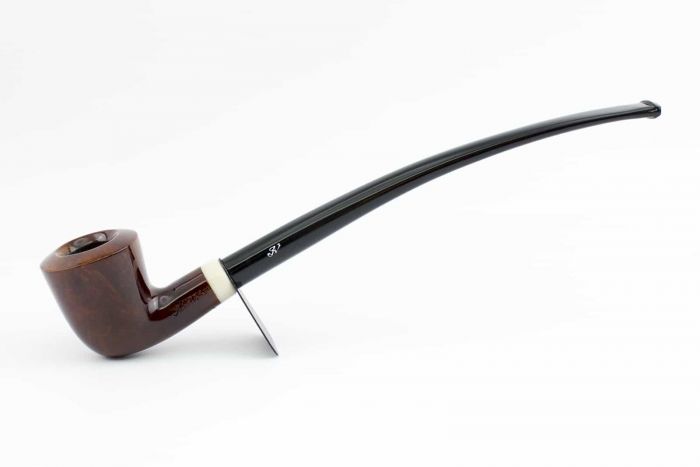 PIPA ALDO VELANI EXIMIA 2 CHURCHWARDEN LIBERA SEMICURVA MARRONE LISCIA AVCW012 AVCW012