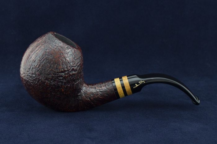 PIPA SAVINELLI AUTOGRAPH PF120SNR-6-03 ITALY HAND CUT BENT APPLE PF120SNR-6-03