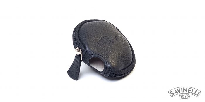 COPRI FORNELLO PIPA SAVINELLI IN PELLE NERO T668-N