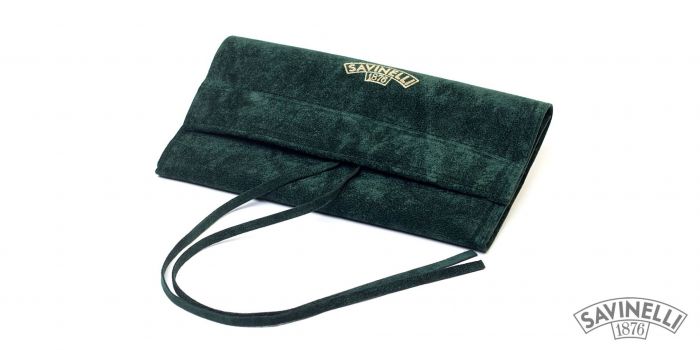 SACCHETTO PORTA PIPA SAVINELLI IN VELLUTO VERDE T669-V