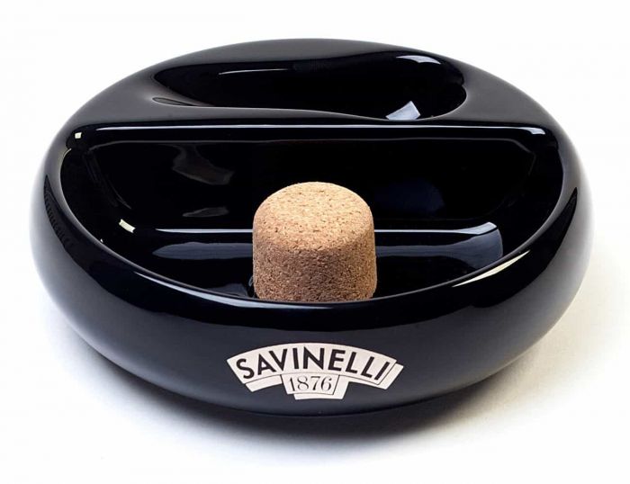 POSACENERE POSA PIPA BATTI PIPA SAVINELLI NERO IN CERAMICA W1007-NERO