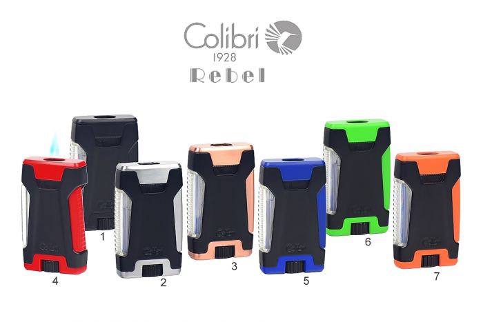 ACCENDINO COLIBRI REBEL DOPPIA FIAMMA JET ANTIVENTO WZS58