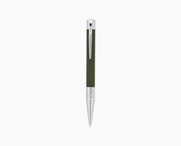 PENNA S.T. DUPONT D-INITIAL A SFERA LACCA VERDE MILITARE/METALLO ARGENTATO 265226