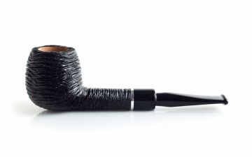 PIPA SAVINELLI OTELLO 207 APPLE DRITTA RUSTICATA NERA P352ZNR-207