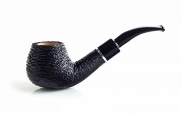 PIPA SAVINELLI OTELLO 645 KS BRANDY CURVA RUSTICATA NERA P352ZNR-645